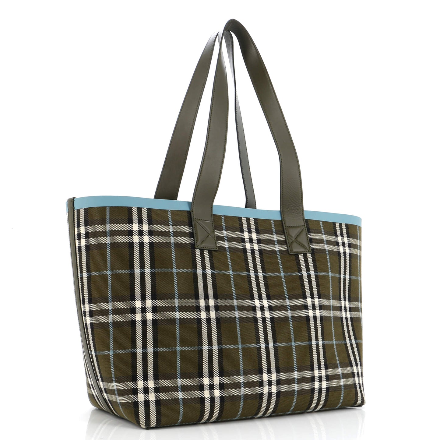 London Tote Check Canvas Medium
