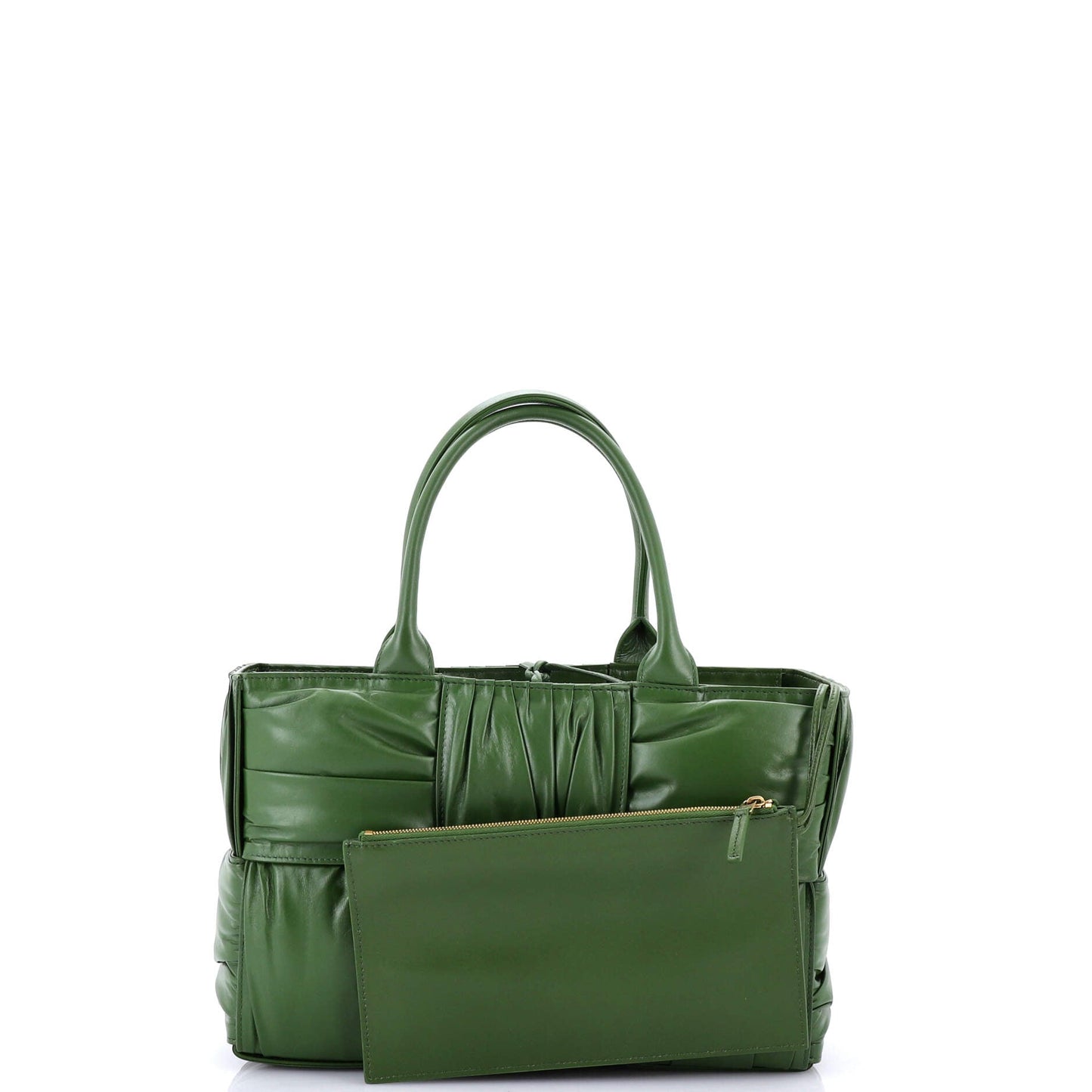 Arco Tote Maxi Intrecciato Plisse Leather Small