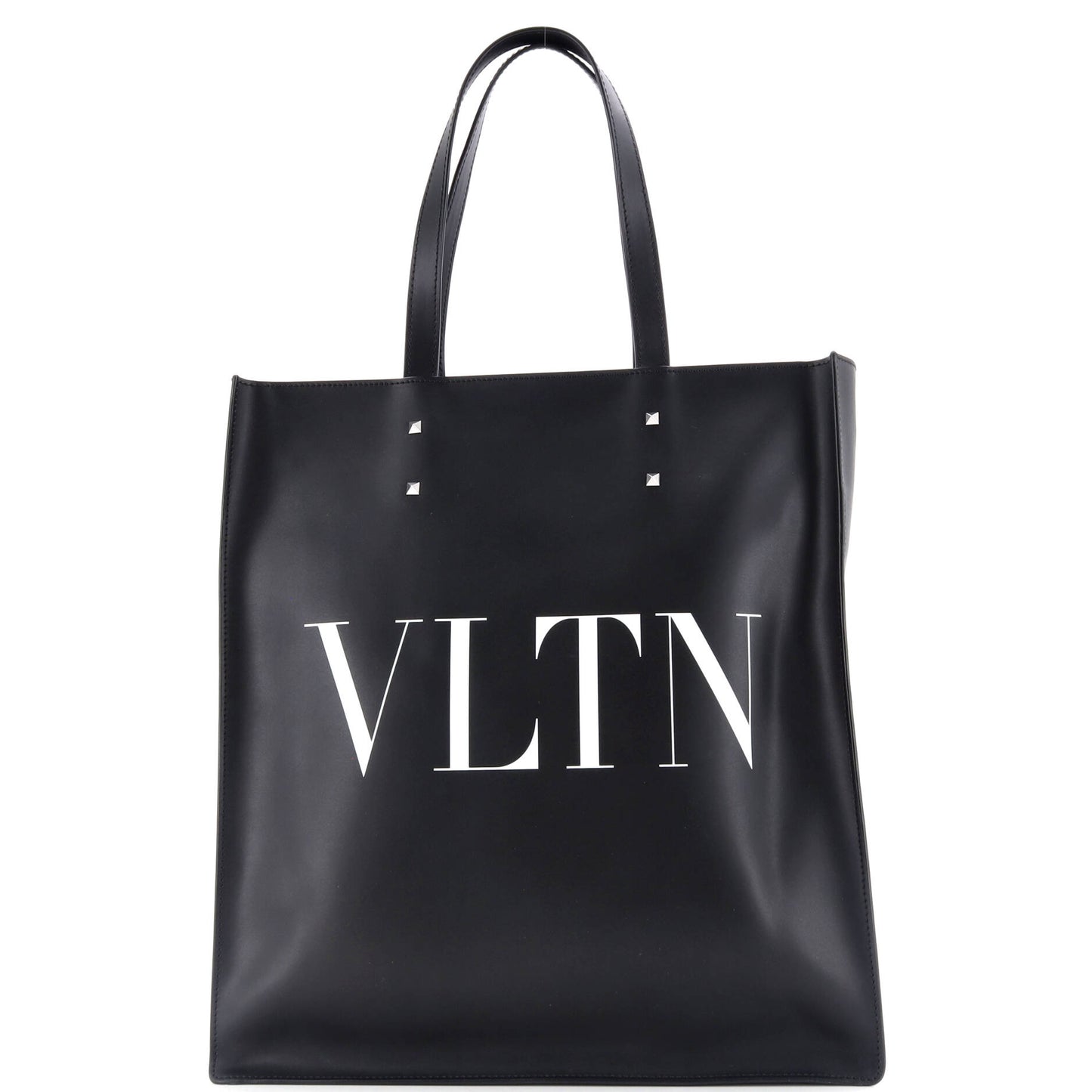 VLTN Rockstud Shopping Tote Printed Leather Tall