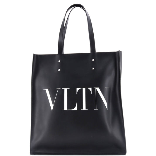 VLTN Rockstud Shopping Tote Printed Leather Tall