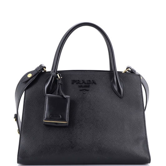Monochrome Tote Saffiano with City Calf Medium