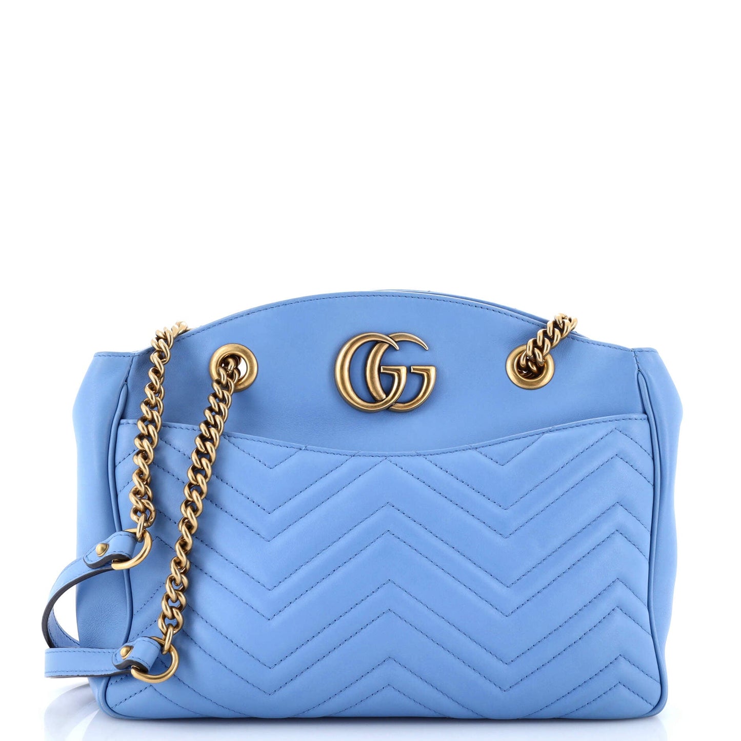 GG Marmont Chain Tote Matelasse Leather Medium