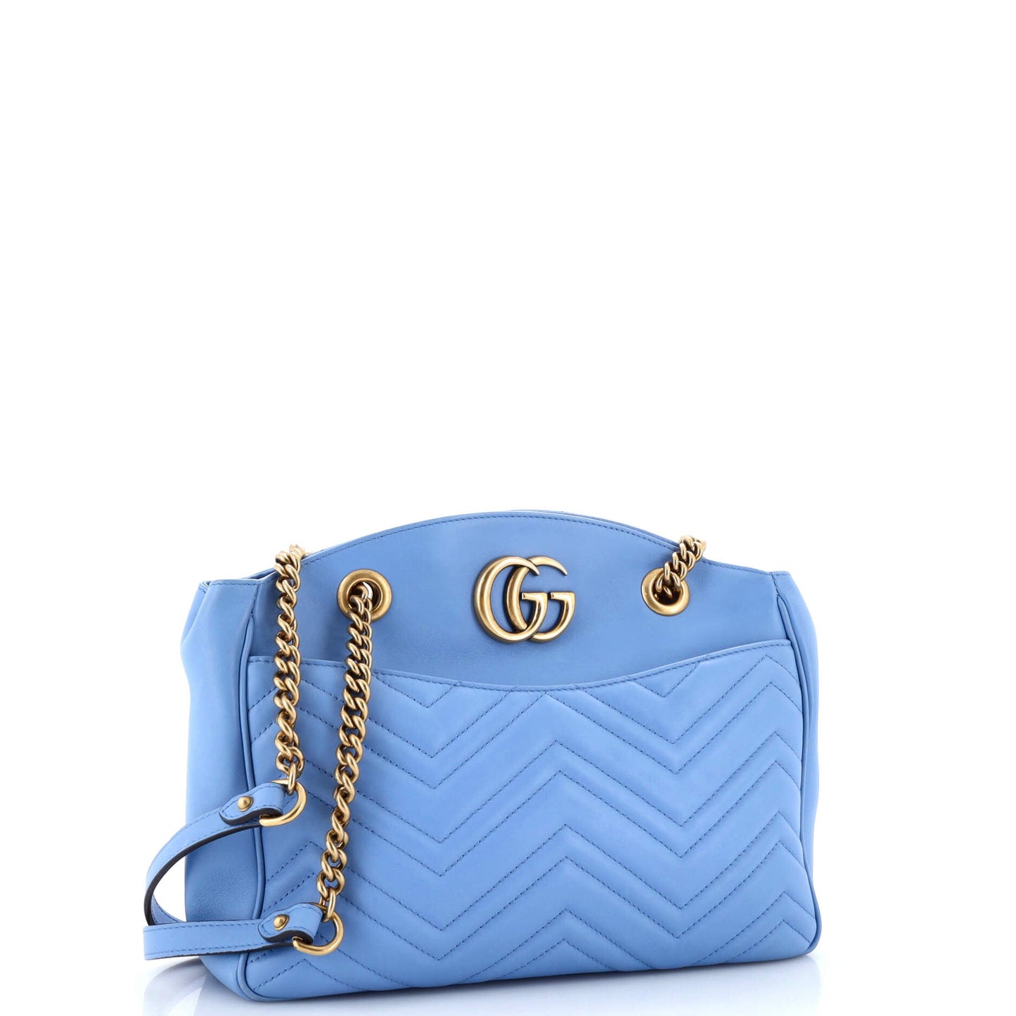 GG Marmont Chain Tote Matelasse Leather Medium