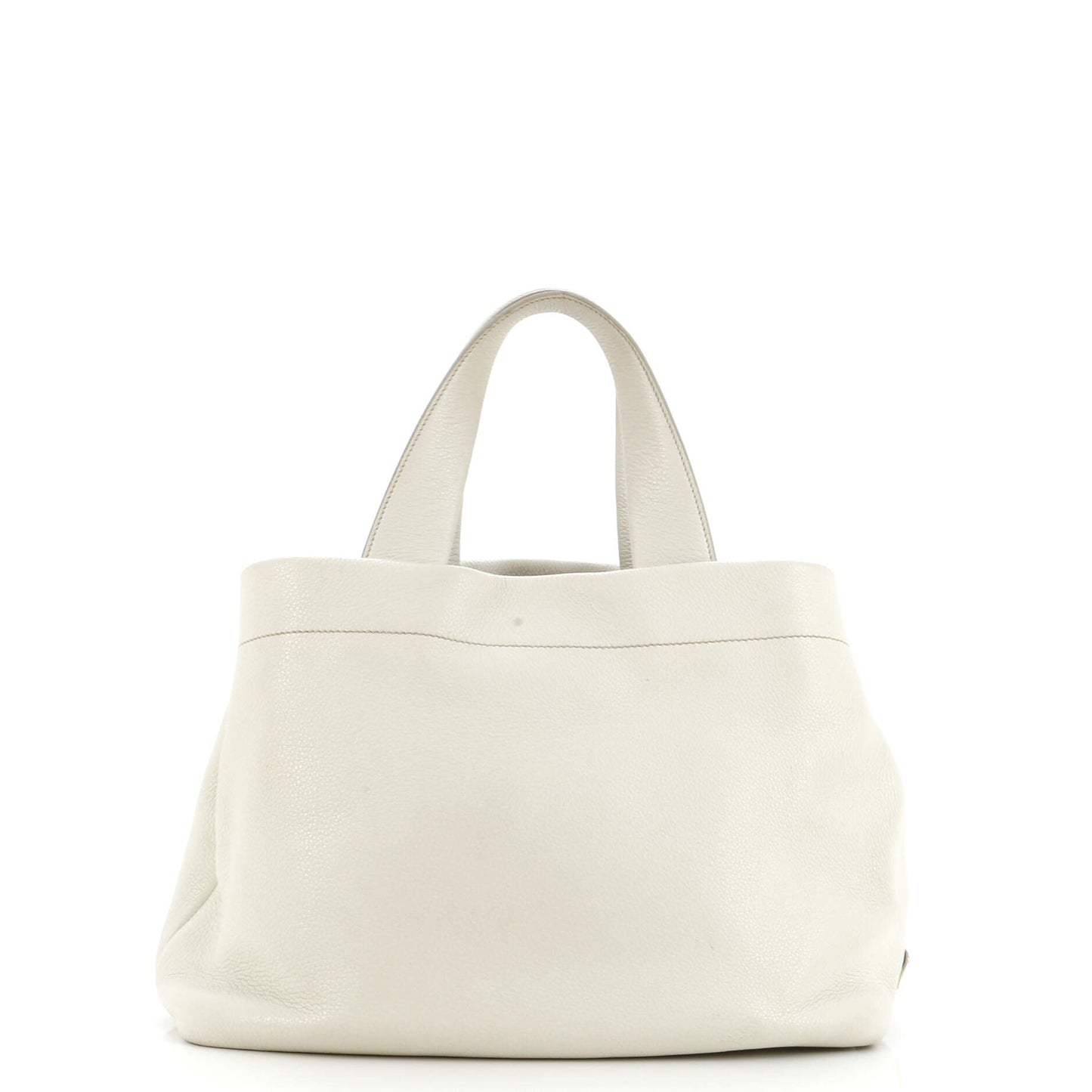 Logo Tote Perforated Leather Medium