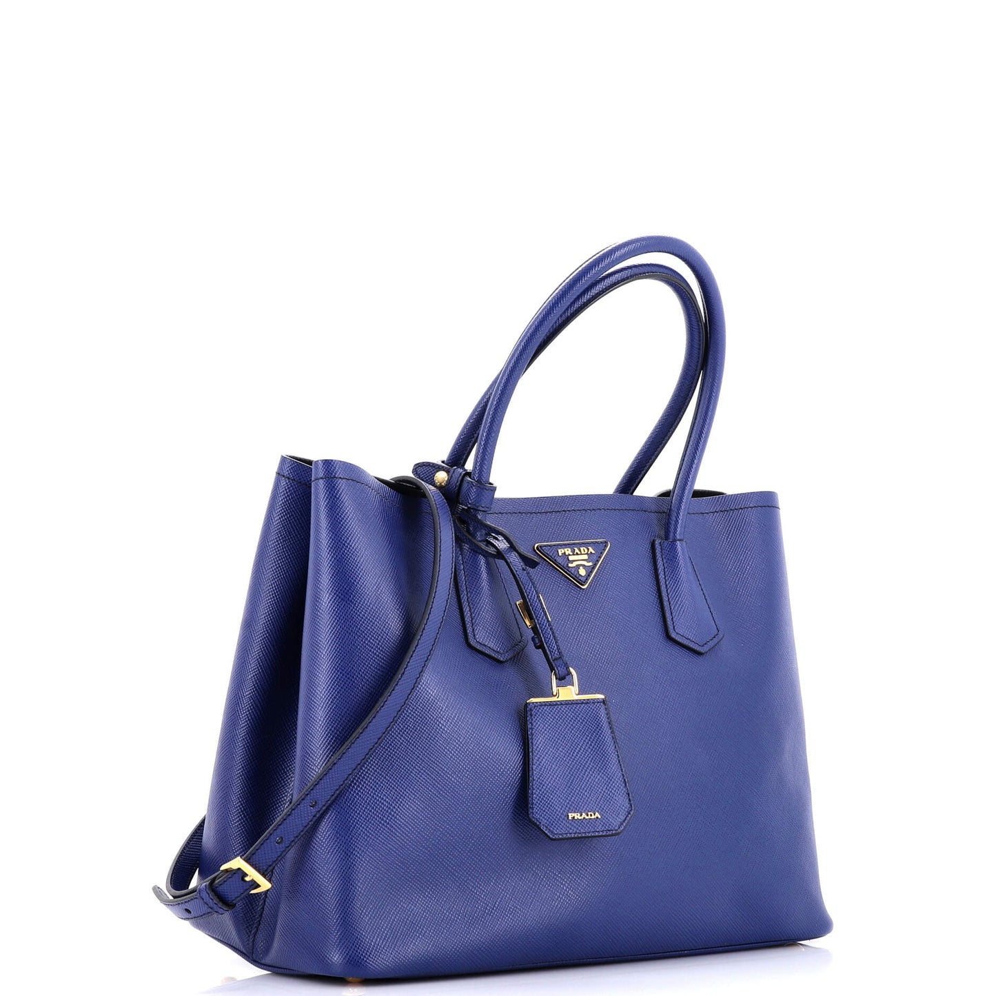 Cuir Double Tote Saffiano Leather Large
