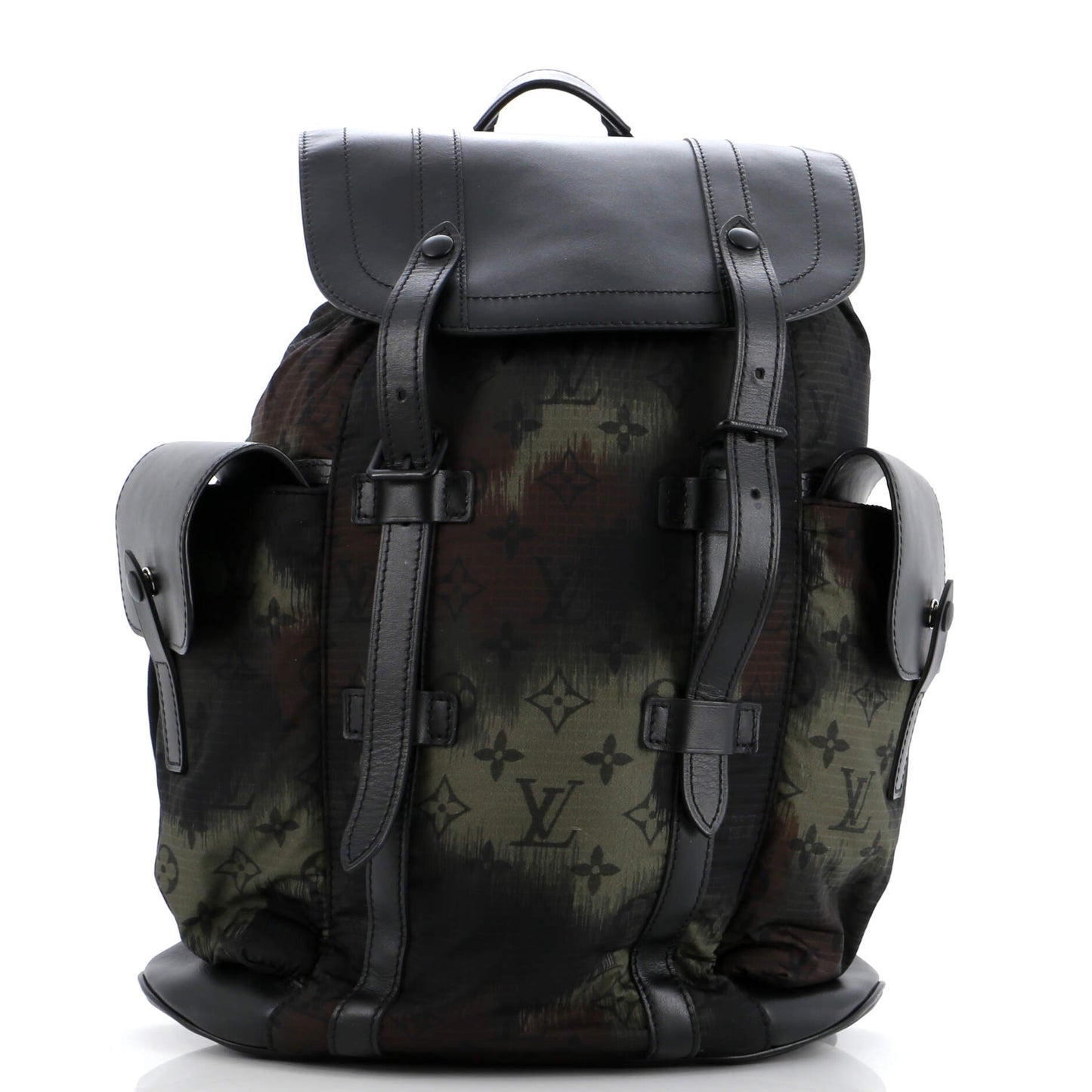 Christopher Backpack Limited Edition Camouflage Monogram Nylon with Leather PM