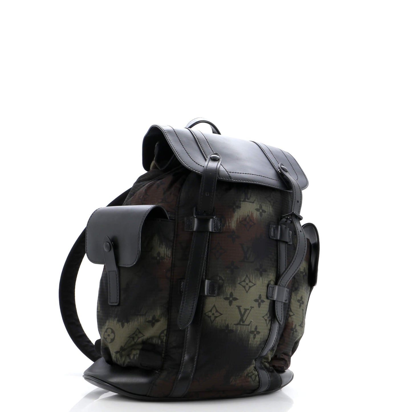 Christopher Backpack Limited Edition Camouflage Monogram Nylon with Leather PM