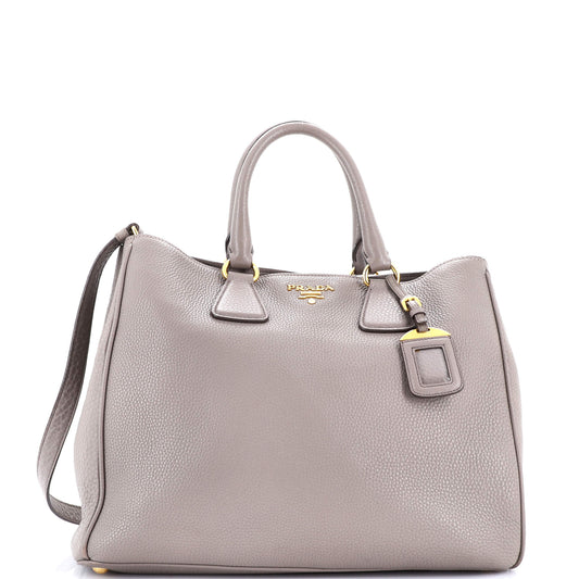 Convertible Shopper Tote Vitello Daino Large