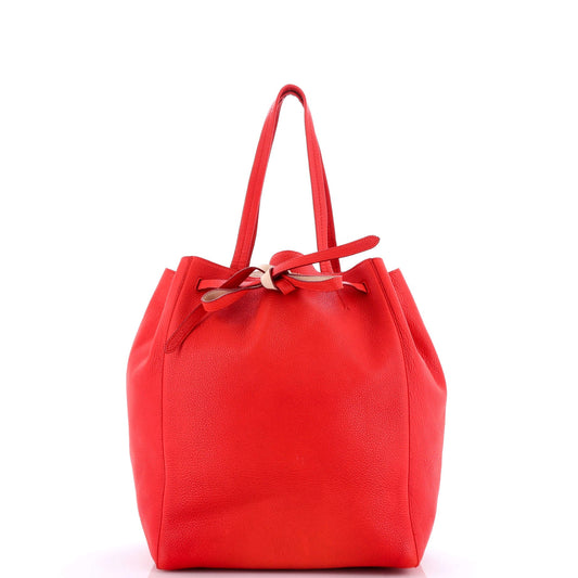 Phantom Tie Cabas Tote Leather Medium