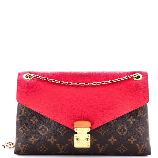 Pallas Chain Shoulder Bag Monogram Canvas and Calfskin