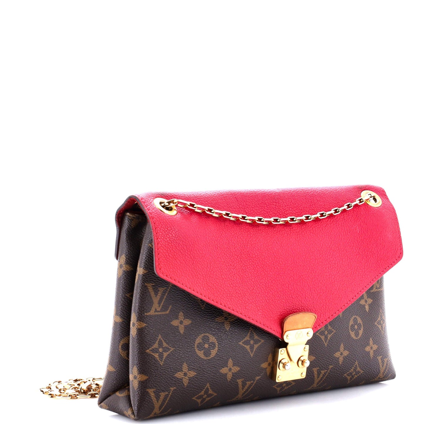 Pallas Chain Shoulder Bag Monogram Canvas and Calfskin