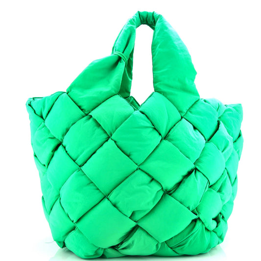 Cassette Paper Tote Intrecciato Nylon