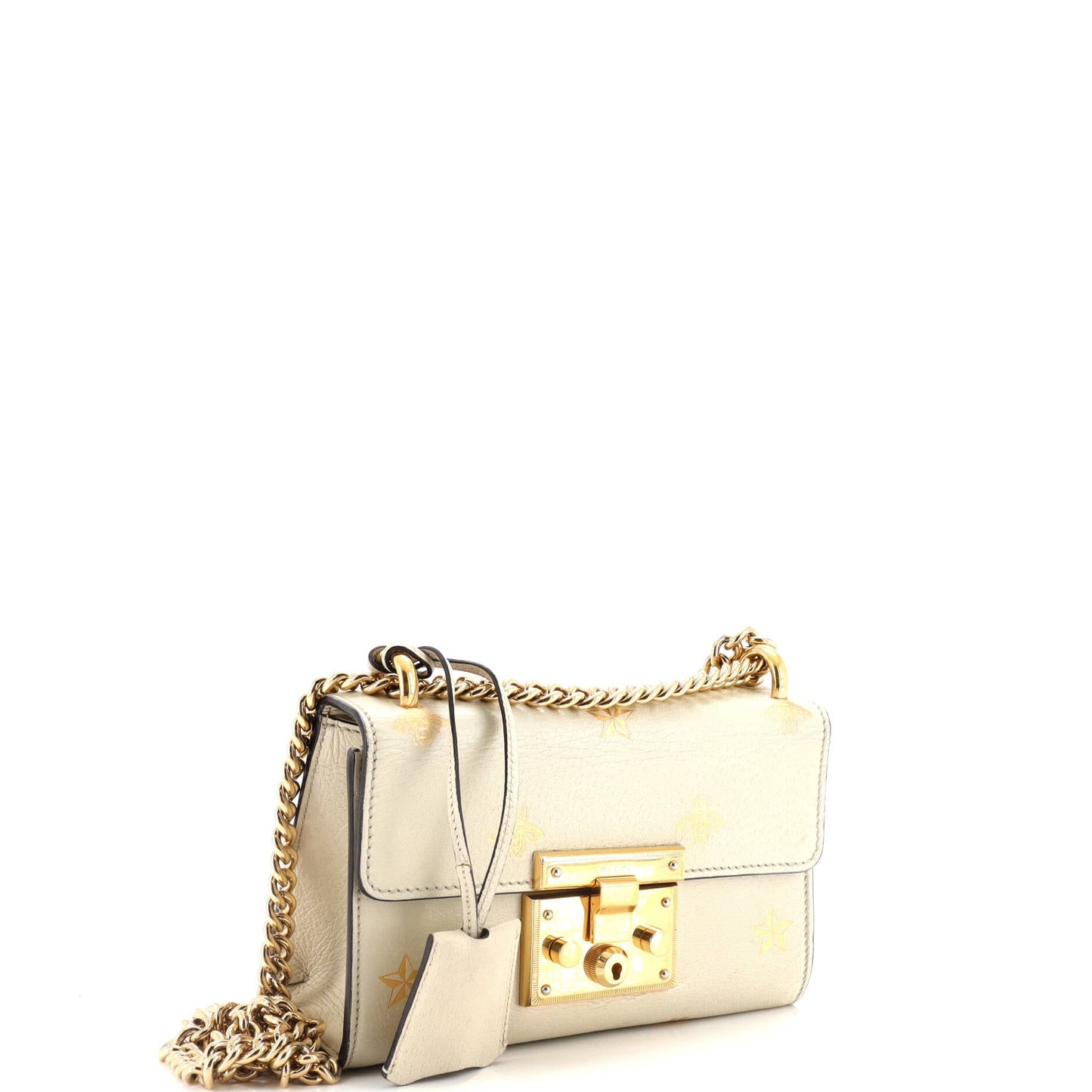 Padlock Shoulder Bag Printed Leather Small
