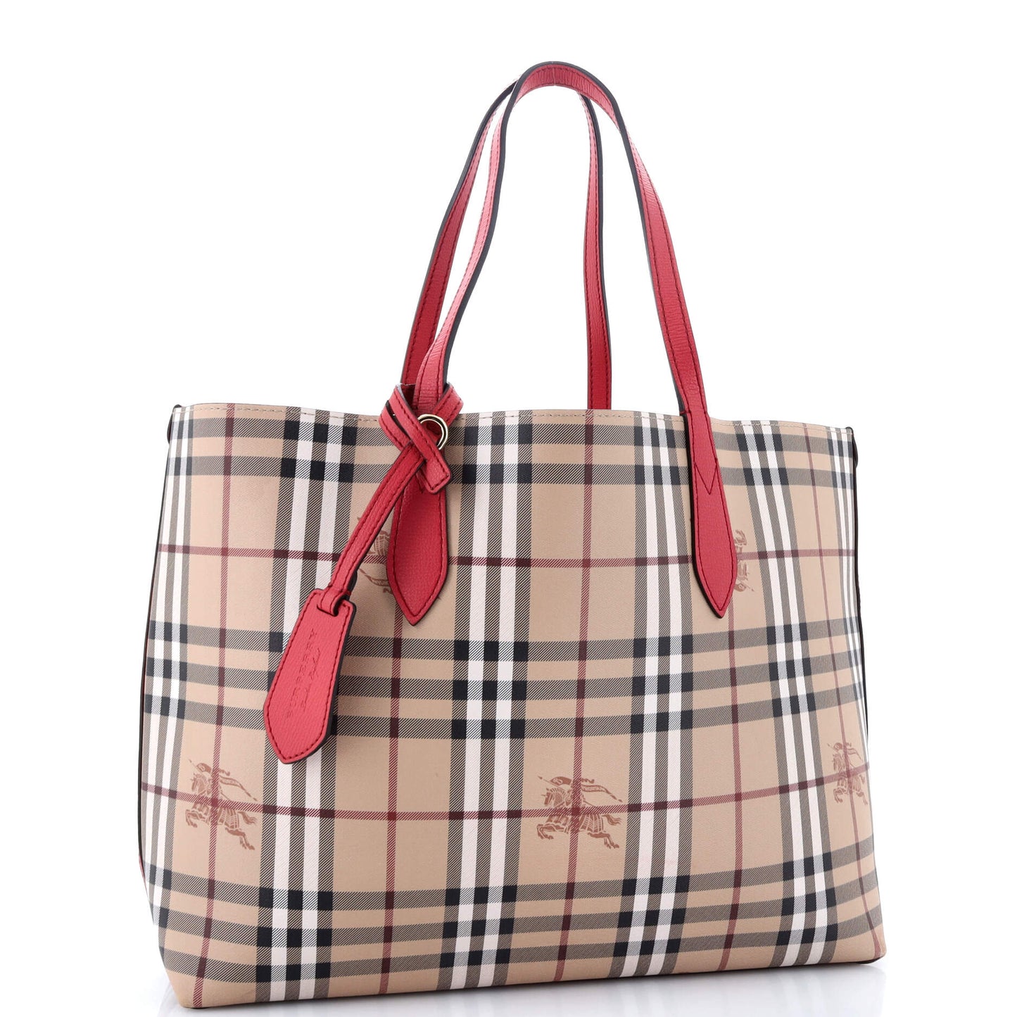 Reversible Tote Haymarket Coated Canvas and Leather Medium