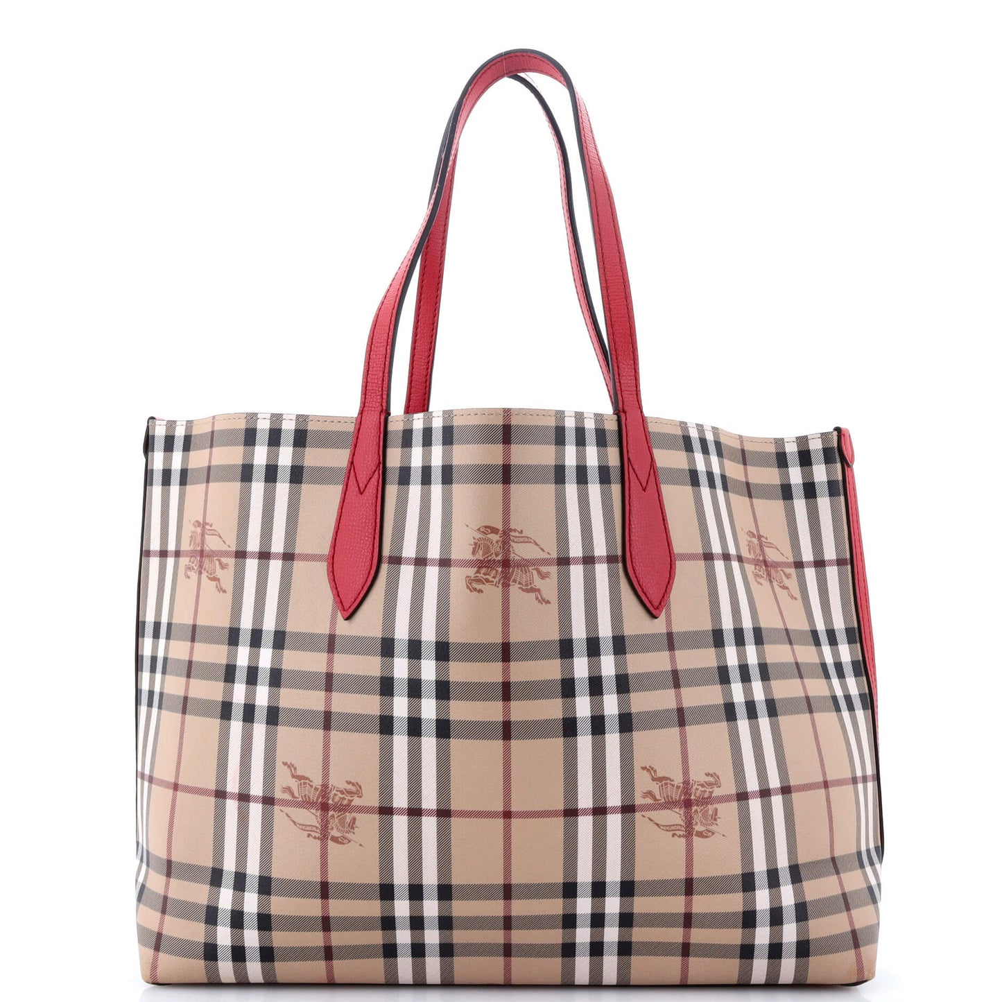 Reversible Tote Haymarket Coated Canvas and Leather Medium