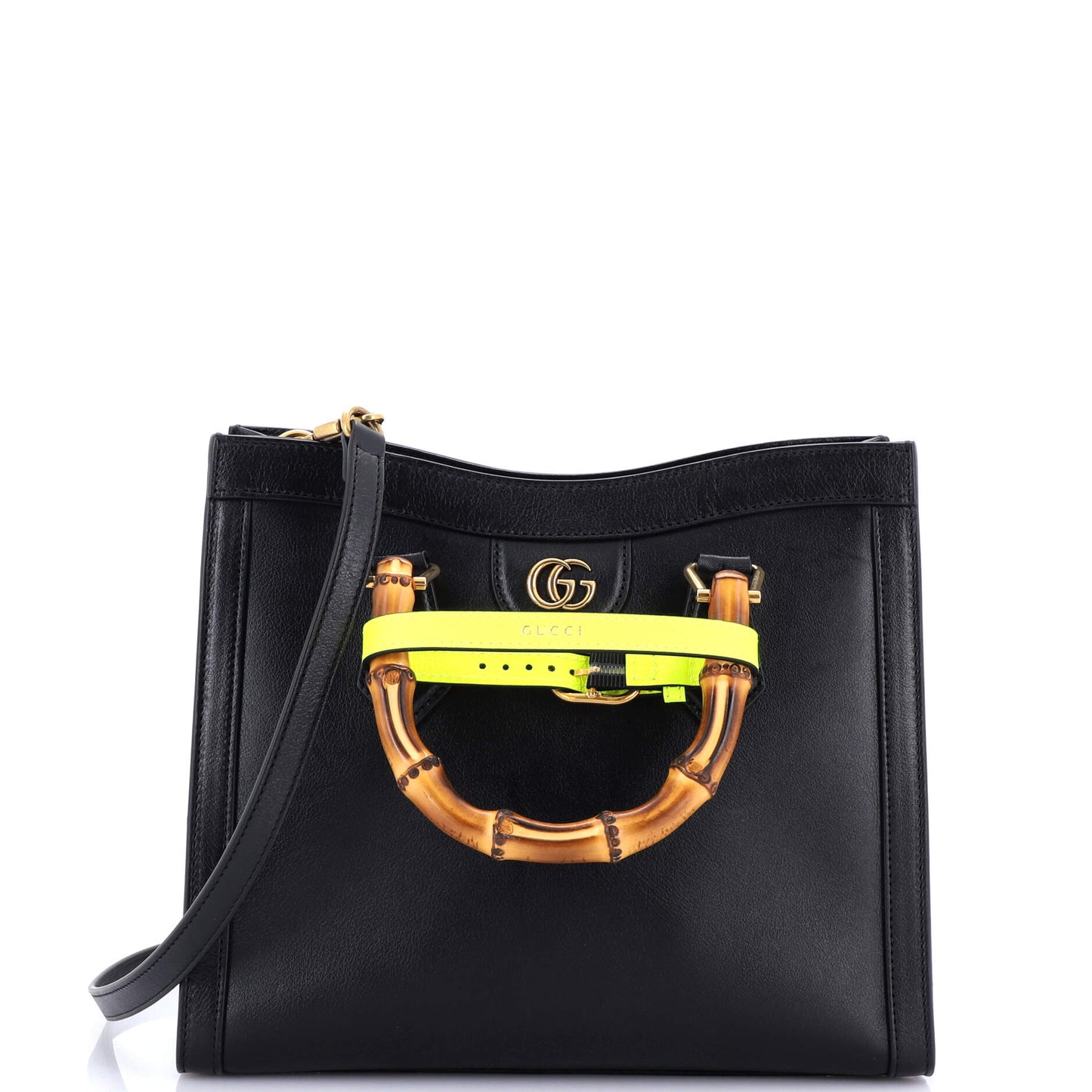 Diana NM Bamboo Handle Tote Leather Small