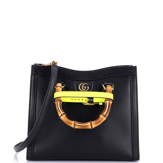 Diana NM Bamboo Handle Tote Leather Small