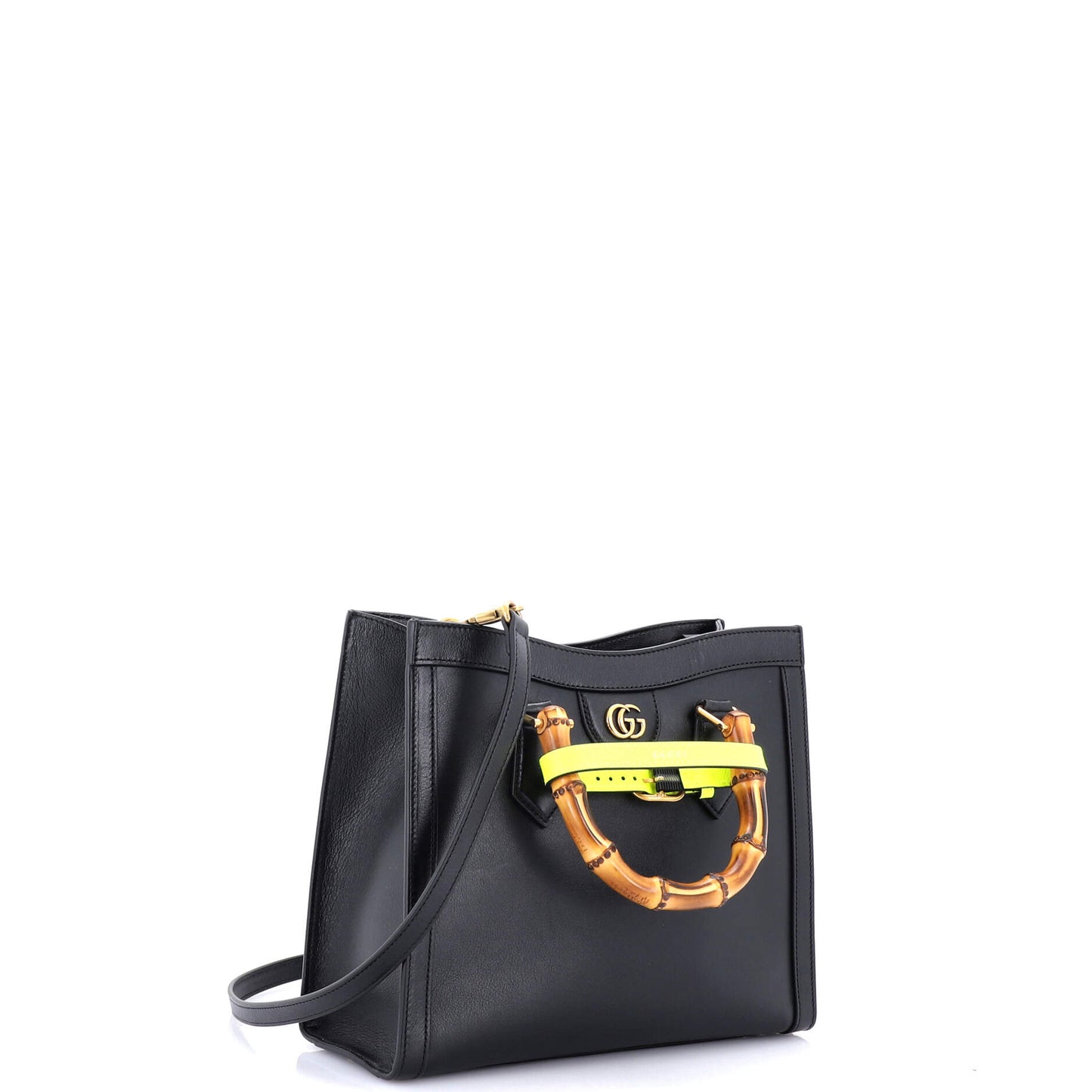 Diana NM Bamboo Handle Tote Leather Small