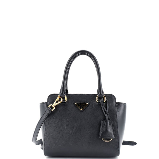 Convertible Tote Saffiano with Soft Calf Mini
