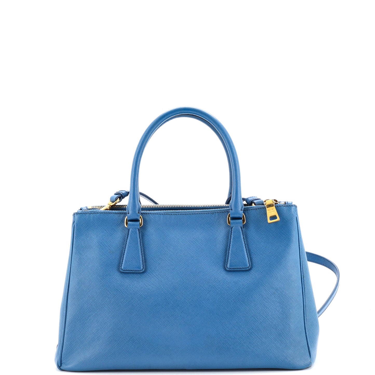 Double Zip Lux Tote Saffiano Leather Small