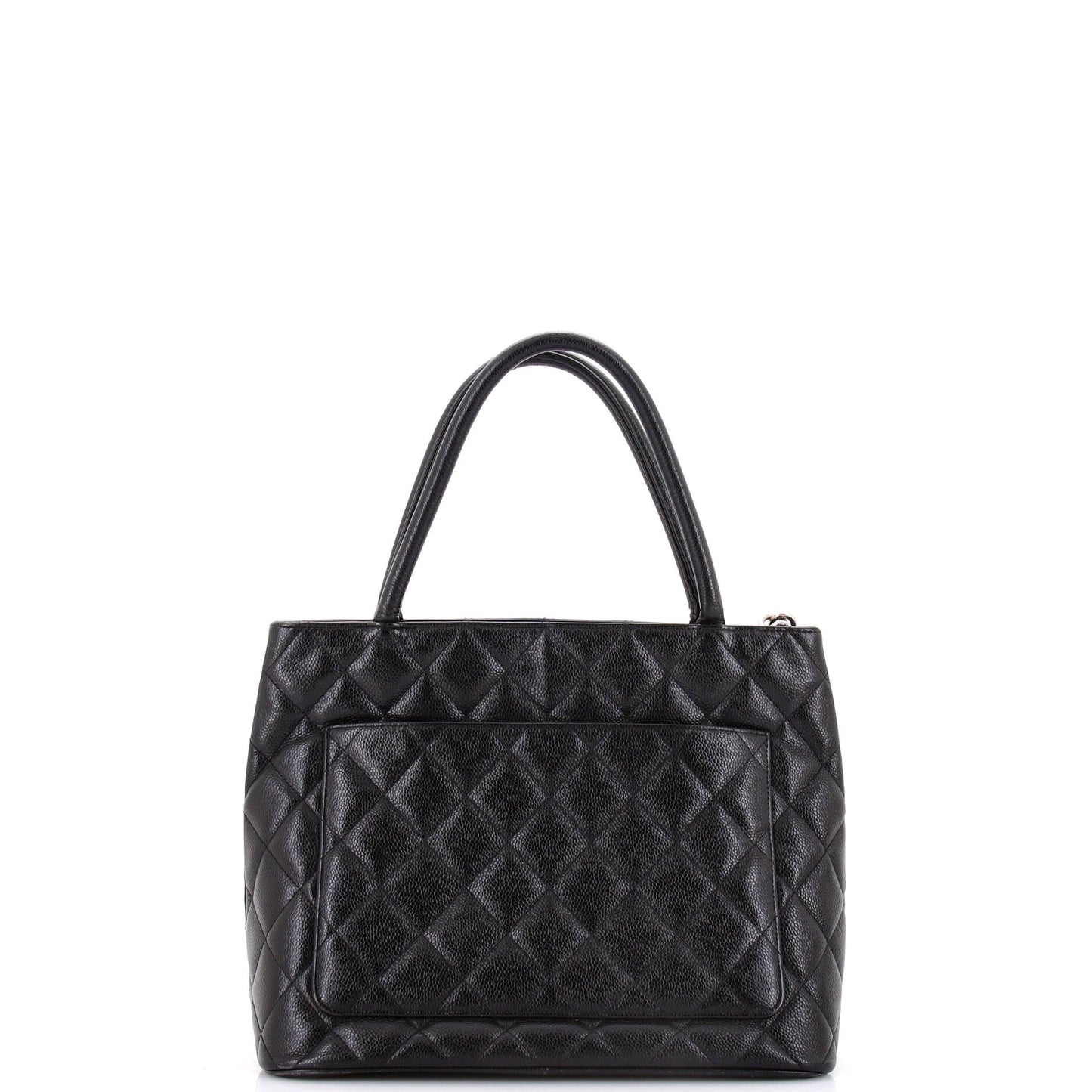 Medallion Tote Quilted Caviar