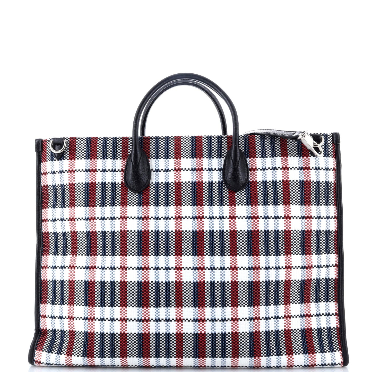 ICCUG Tote Embroidered Faux Raffia Large