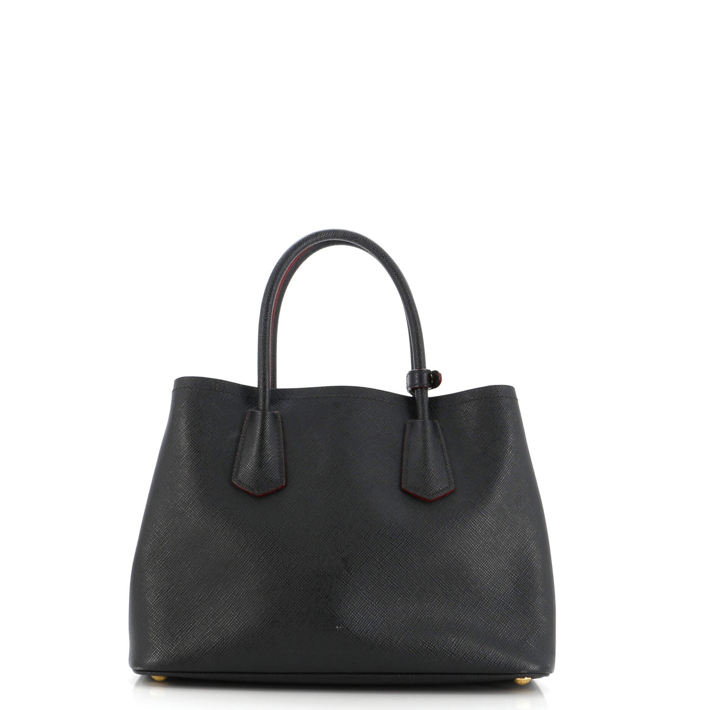 Cuir Double Tote Saffiano Leather Small