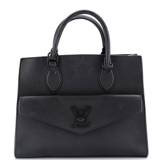 Lockme Monochrome Tote Leather PM