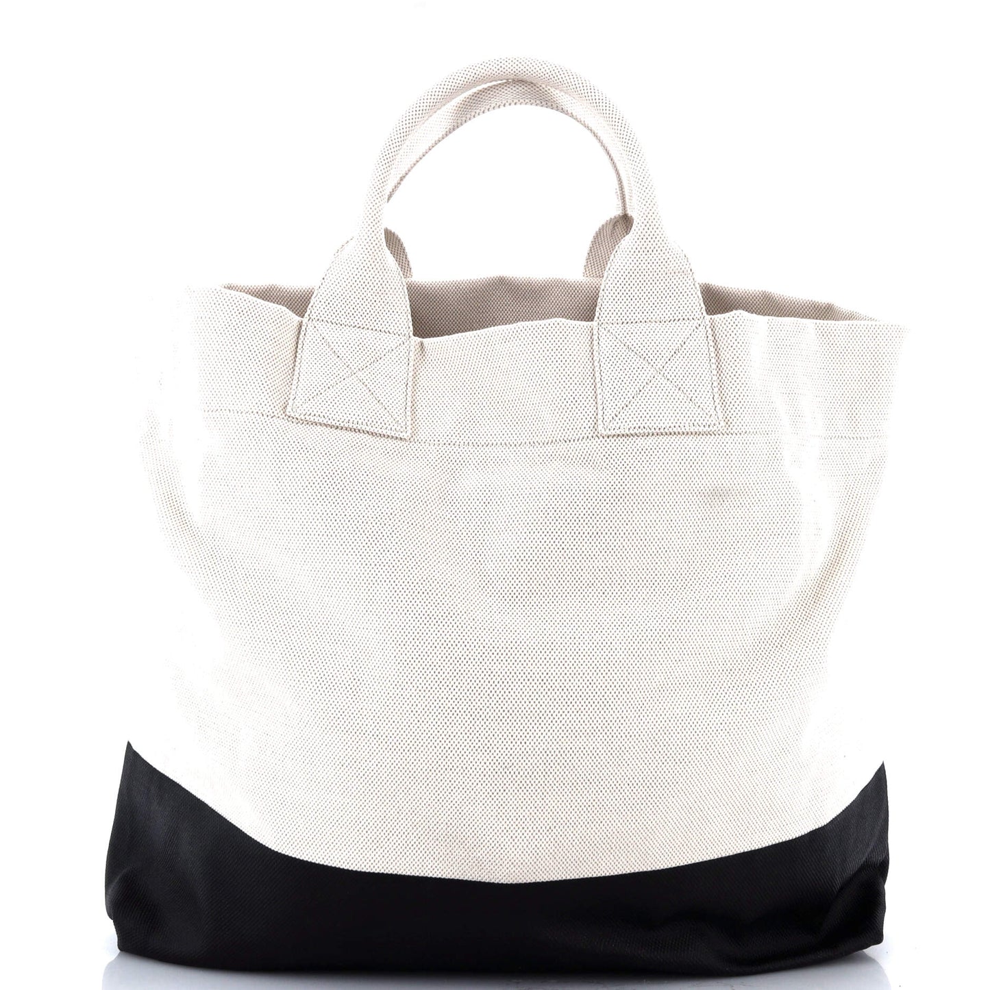 Logo Embossed Open Tote Canvas