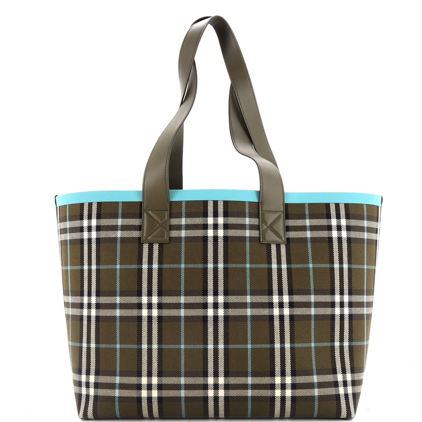 London Tote Check Canvas Medium