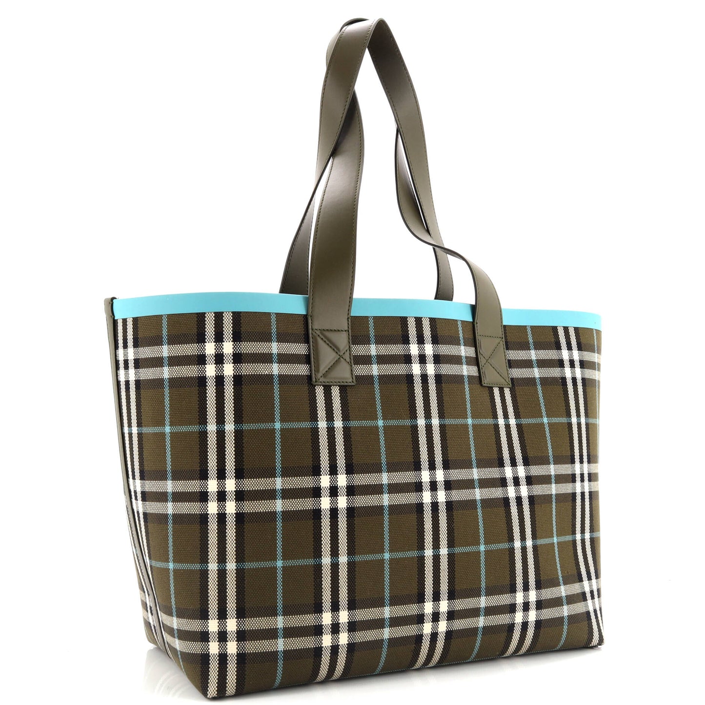 London Tote Check Canvas Medium