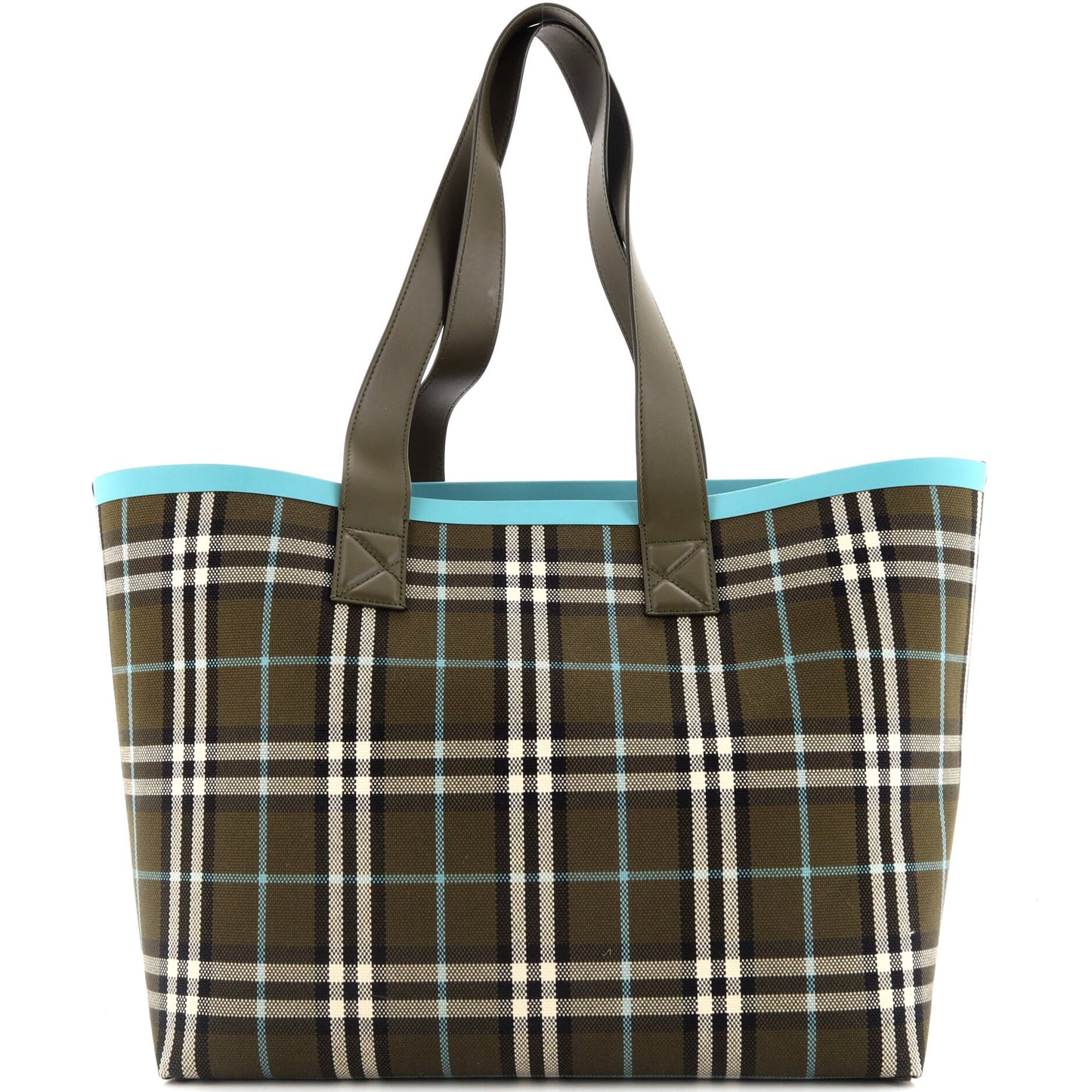 London Tote Check Canvas Medium