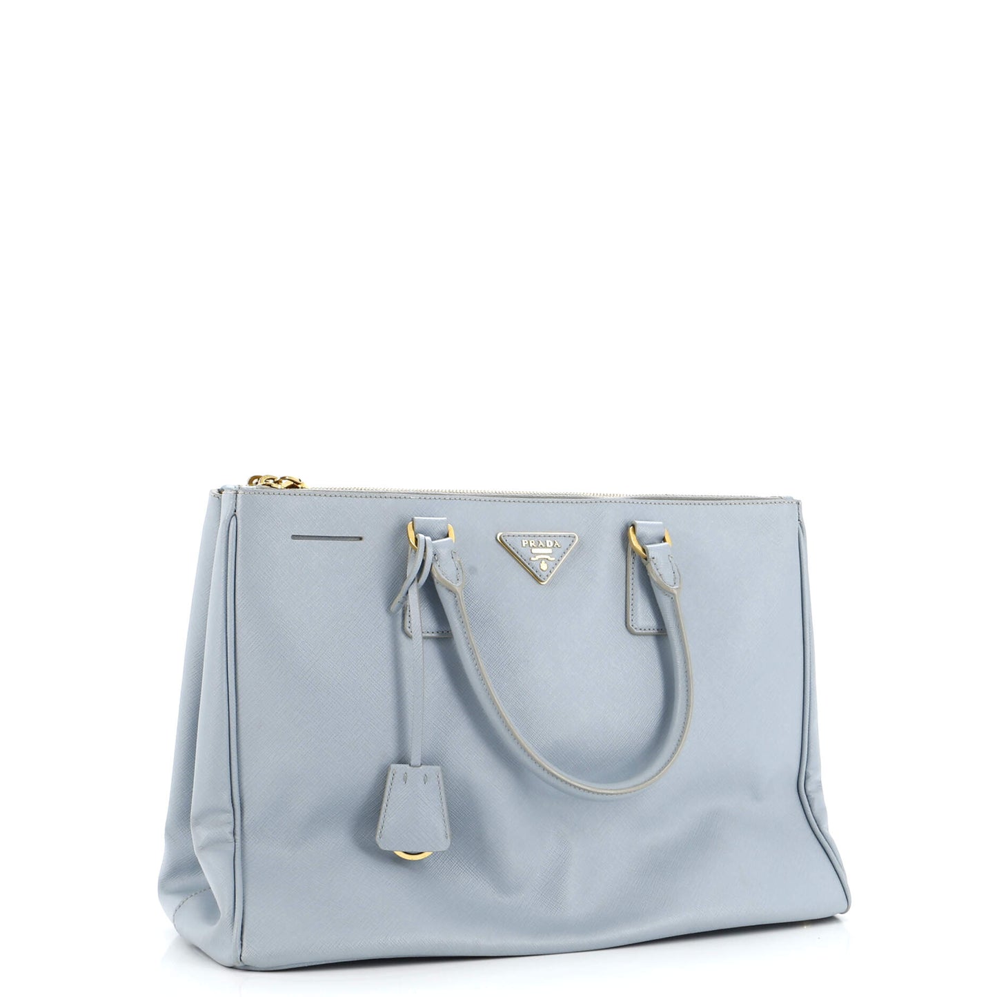 Double Zip Lux Tote Saffiano Leather Large