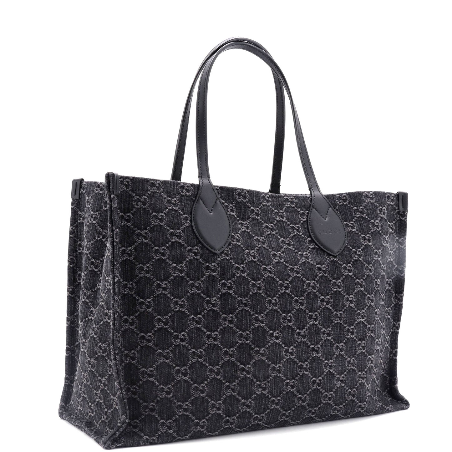 Ophidia Shopper Tote GG Denim Large