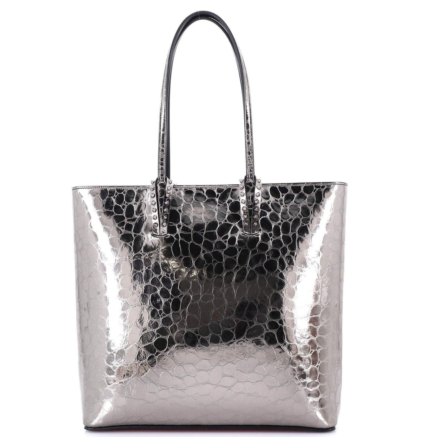 Cabata North South Zipped Tote Crocodile Embossed Leather