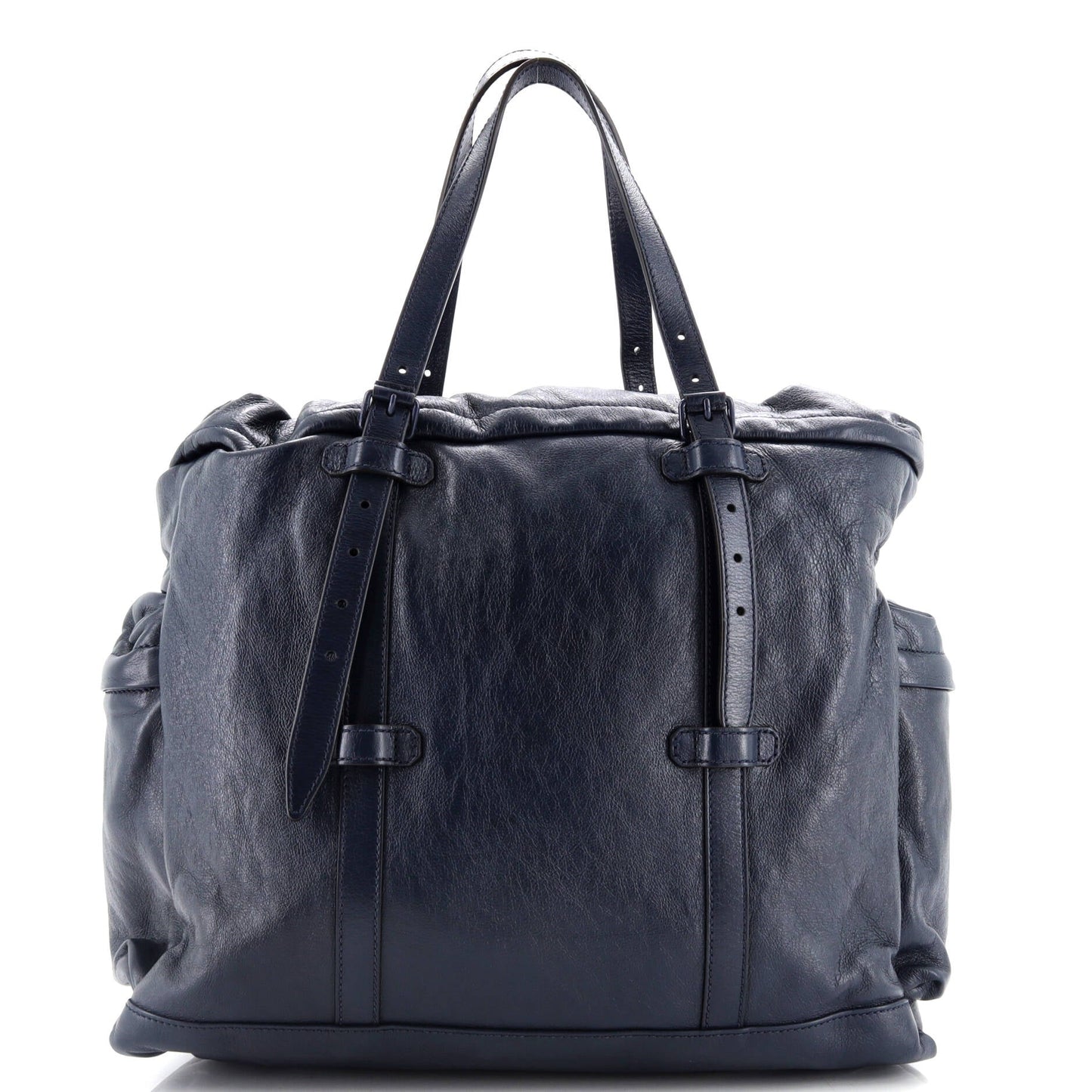 Double G Drawstring Tote Leather