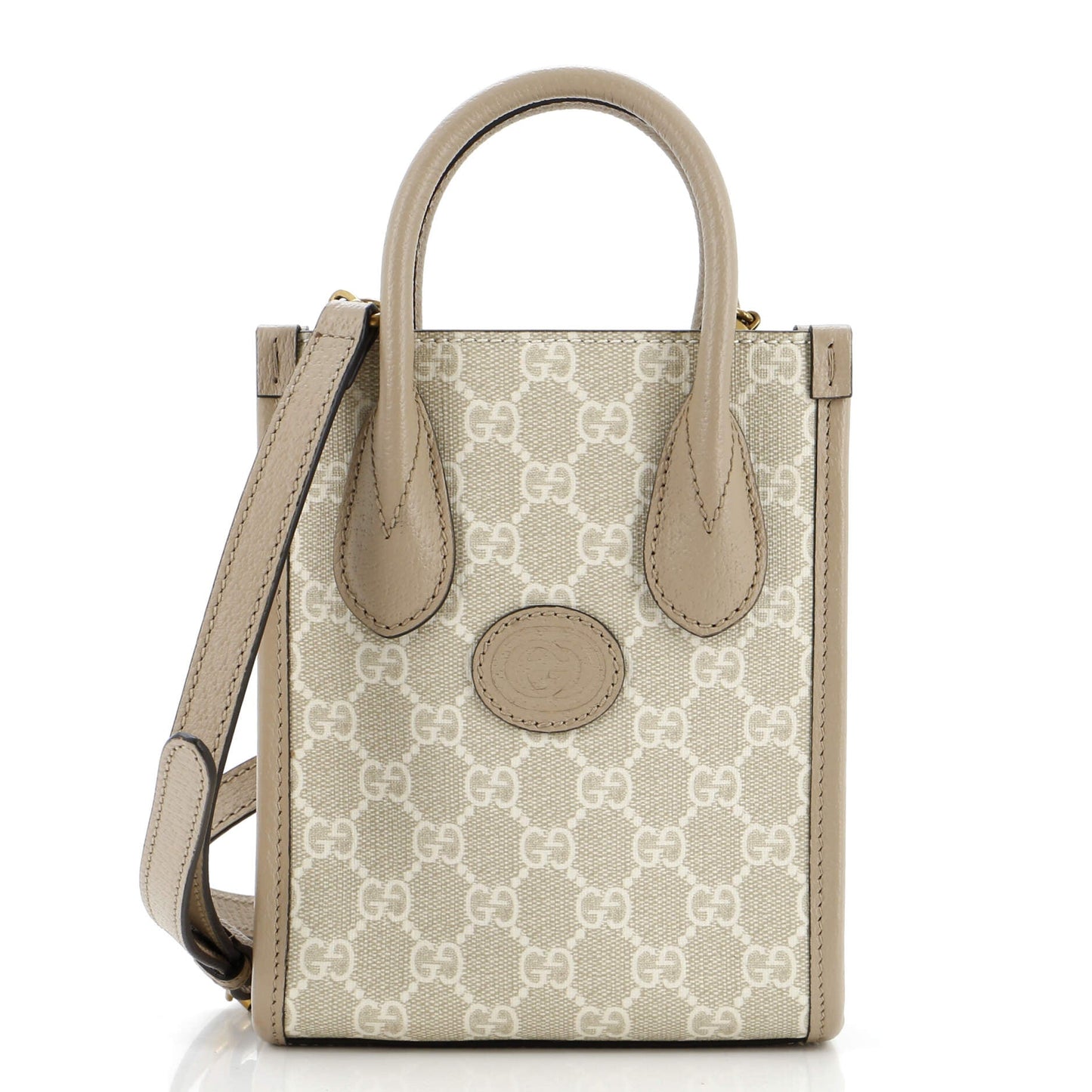 Interlocking G Patch Tote GG Coated Canvas Mini