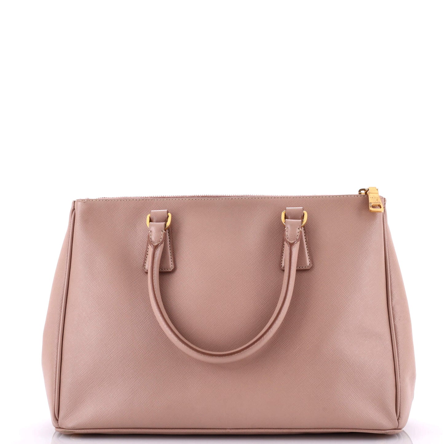 Double Zip Lux Tote Saffiano Leather Medium