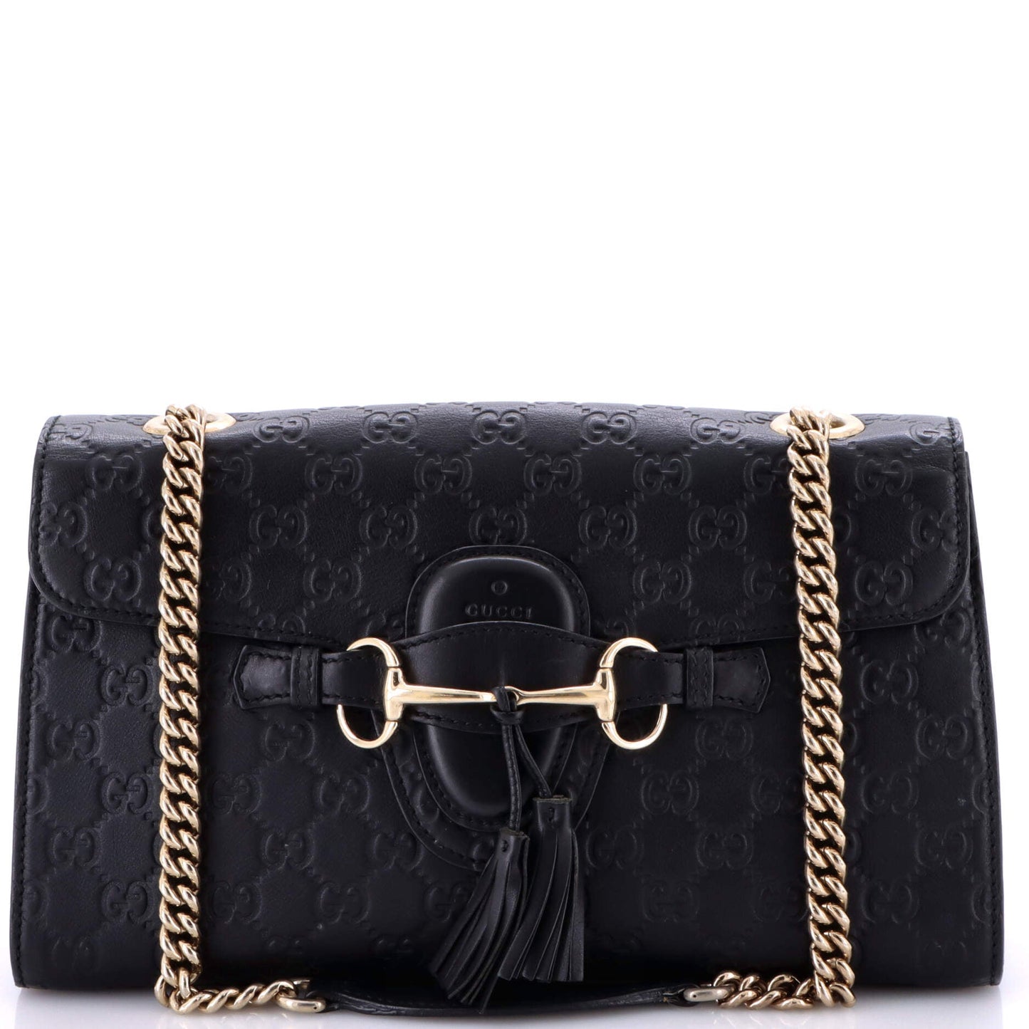 Emily Chain Flap Bag Guccissima Leather Medium