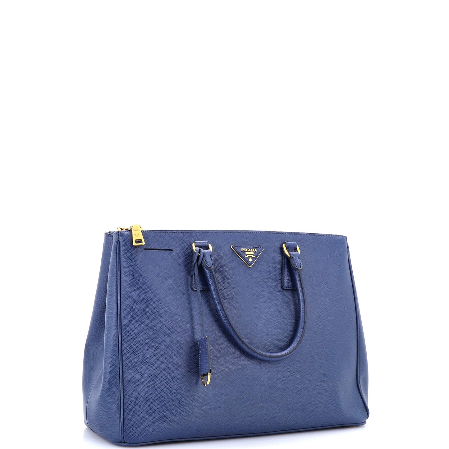 Double Zip Lux Tote Saffiano Leather Large