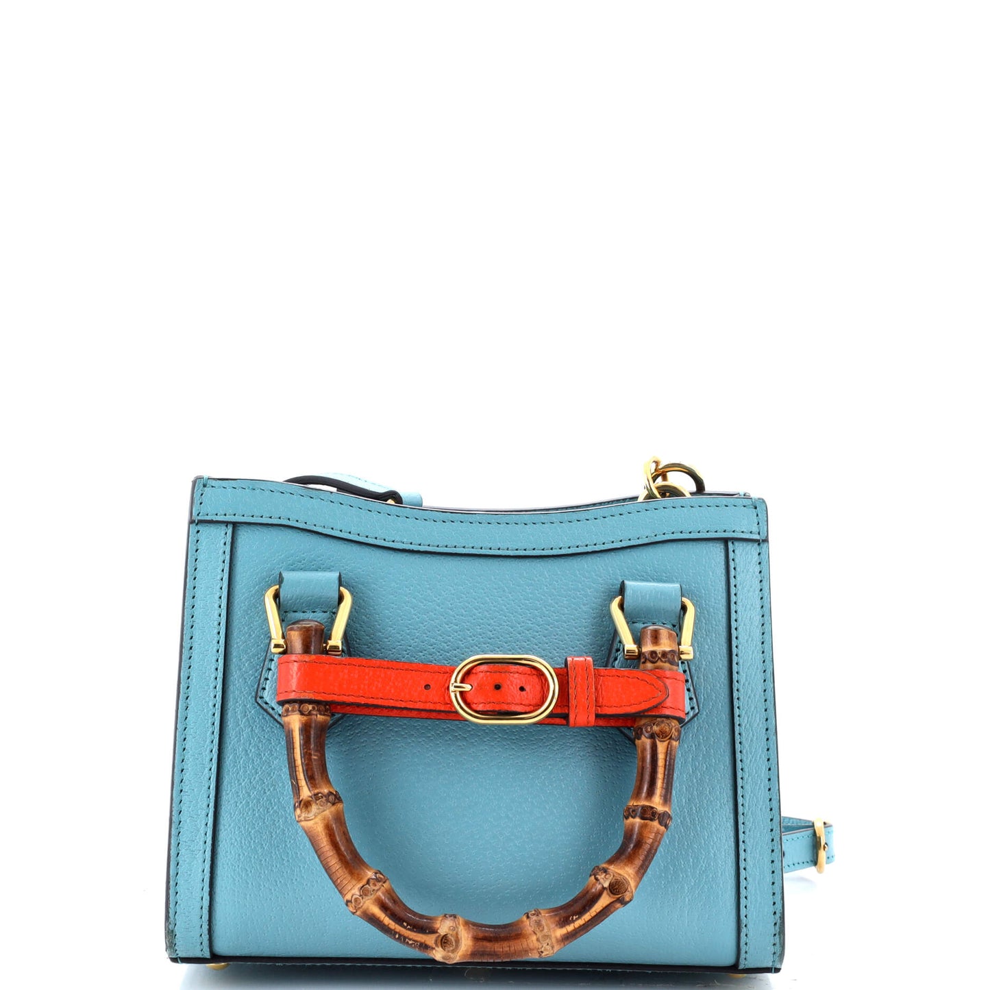 Diana NM Bamboo Handle Tote Leather Mini