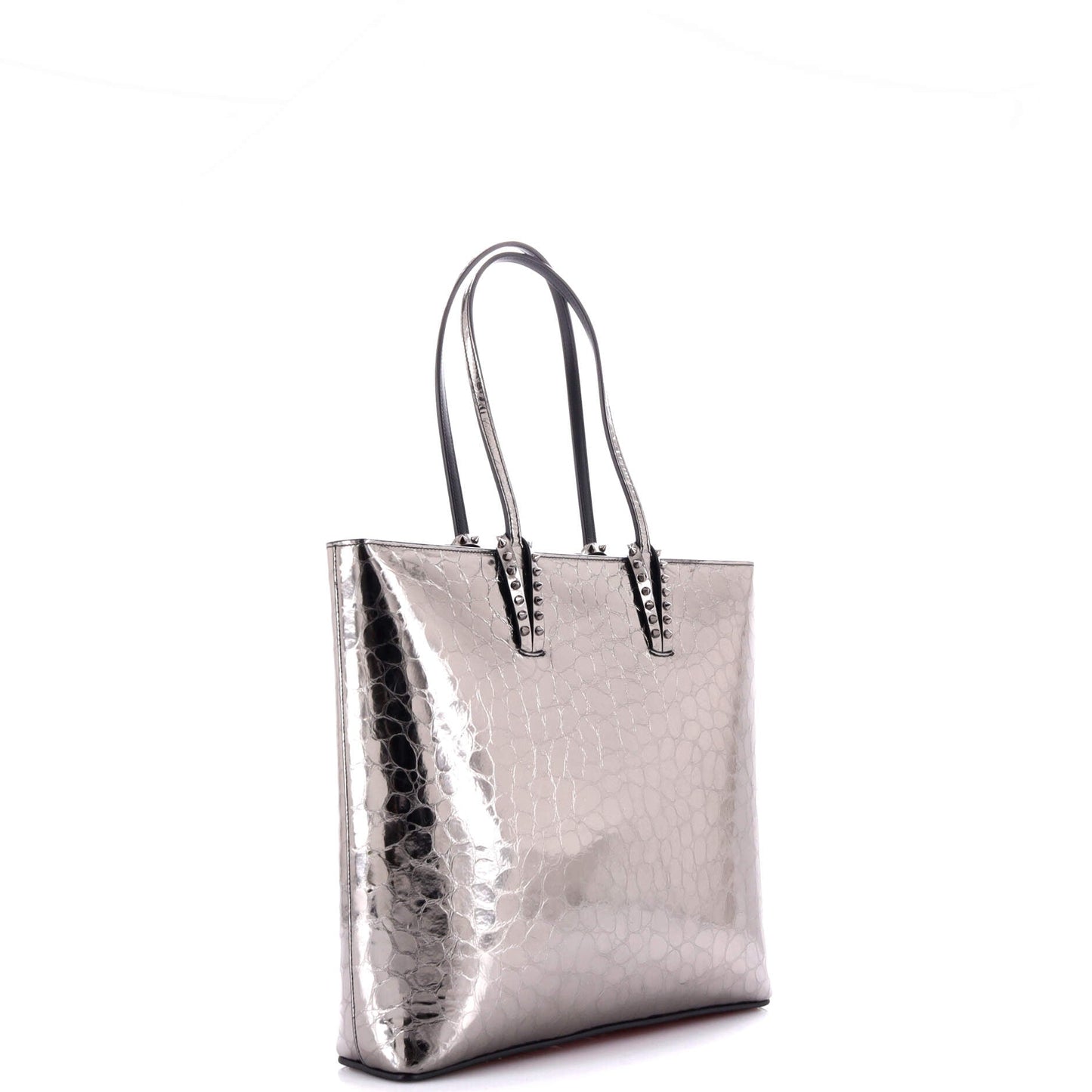 Cabata North South Zipped Tote Crocodile Embossed Leather