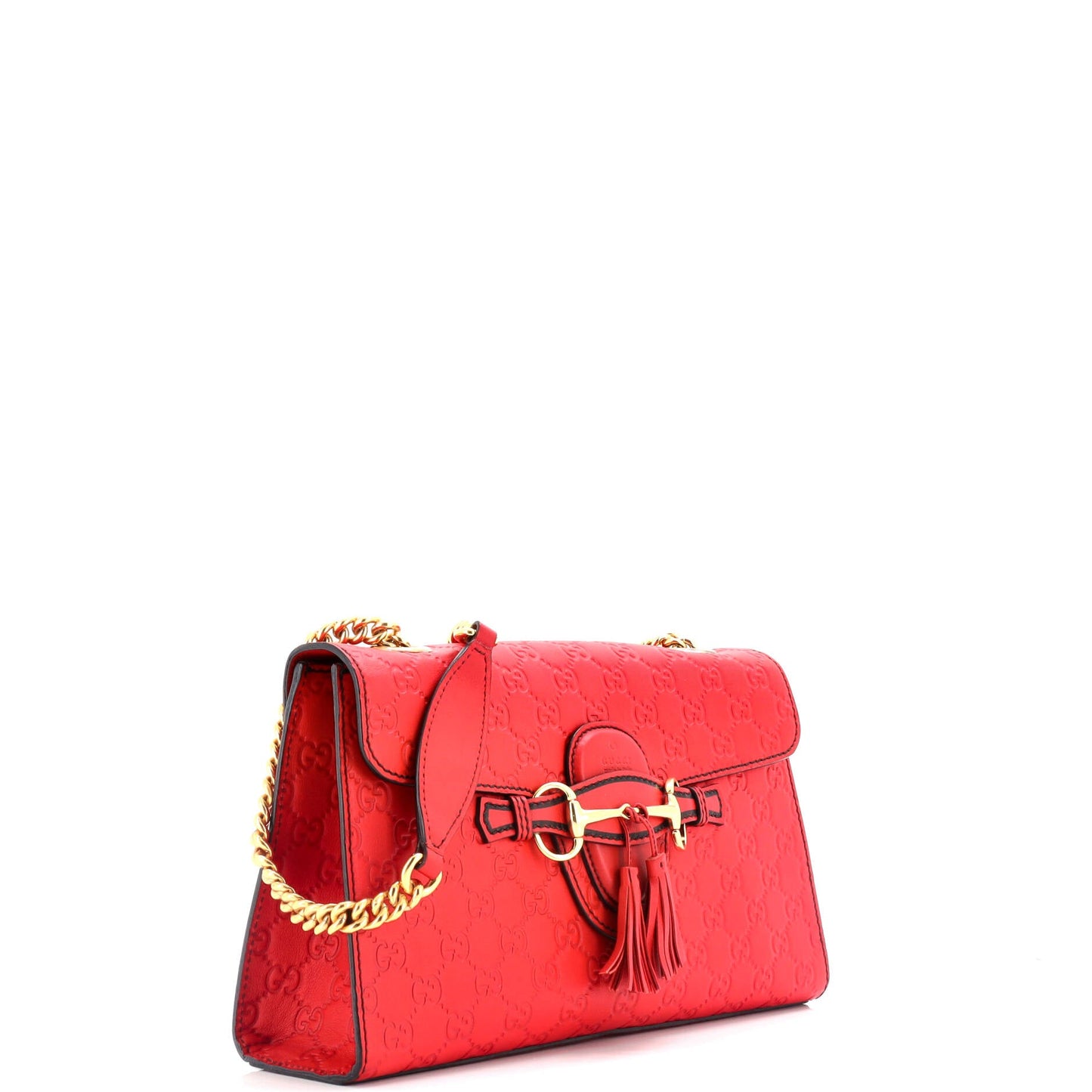 Emily Chain Flap Bag Guccissima Leather Medium