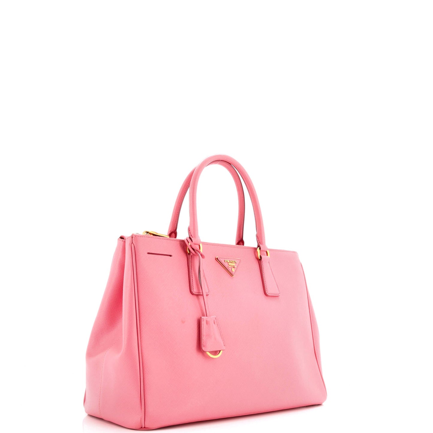 Double Zip Lux Tote Saffiano Leather Medium