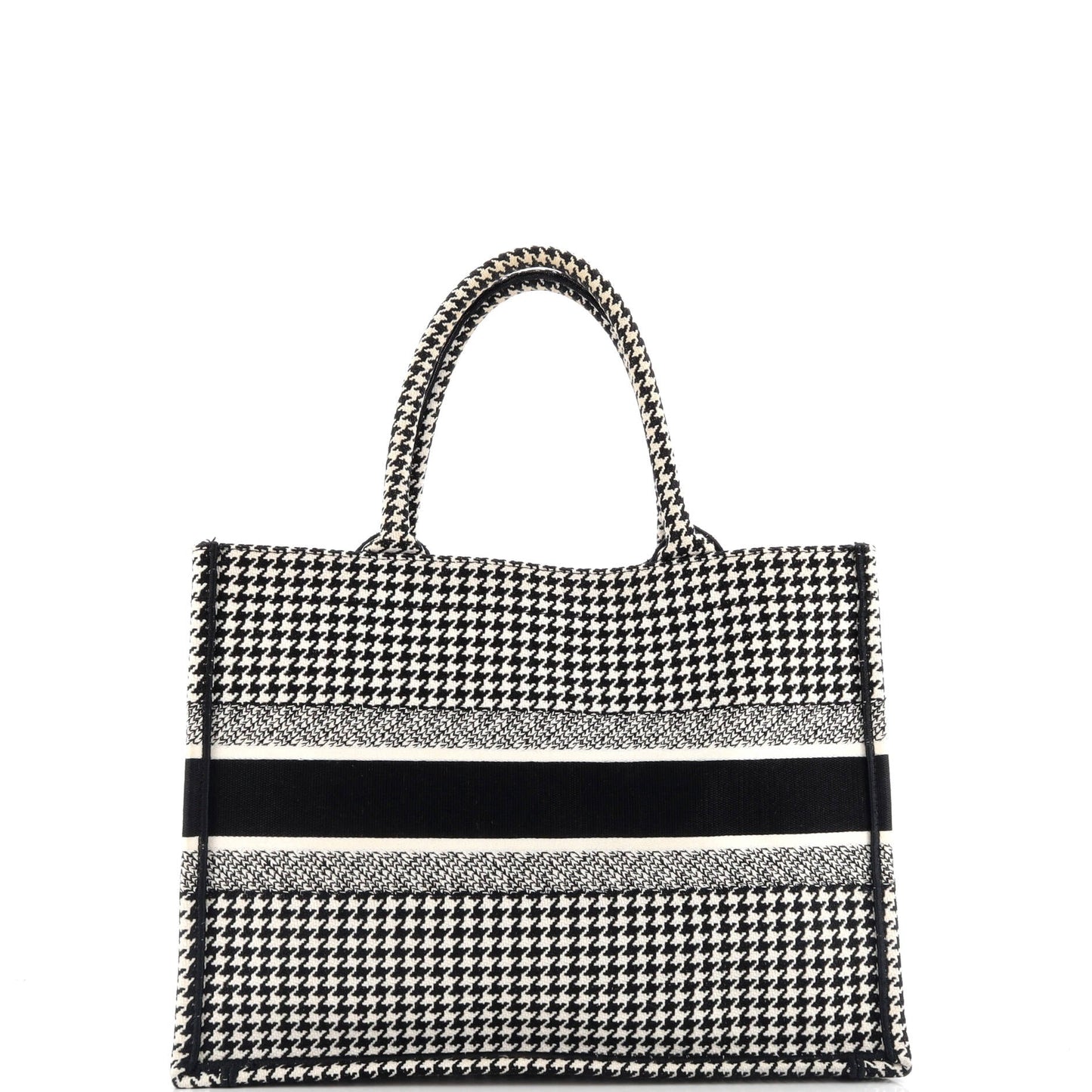 Book Tote Houndstooth Canvas Medium