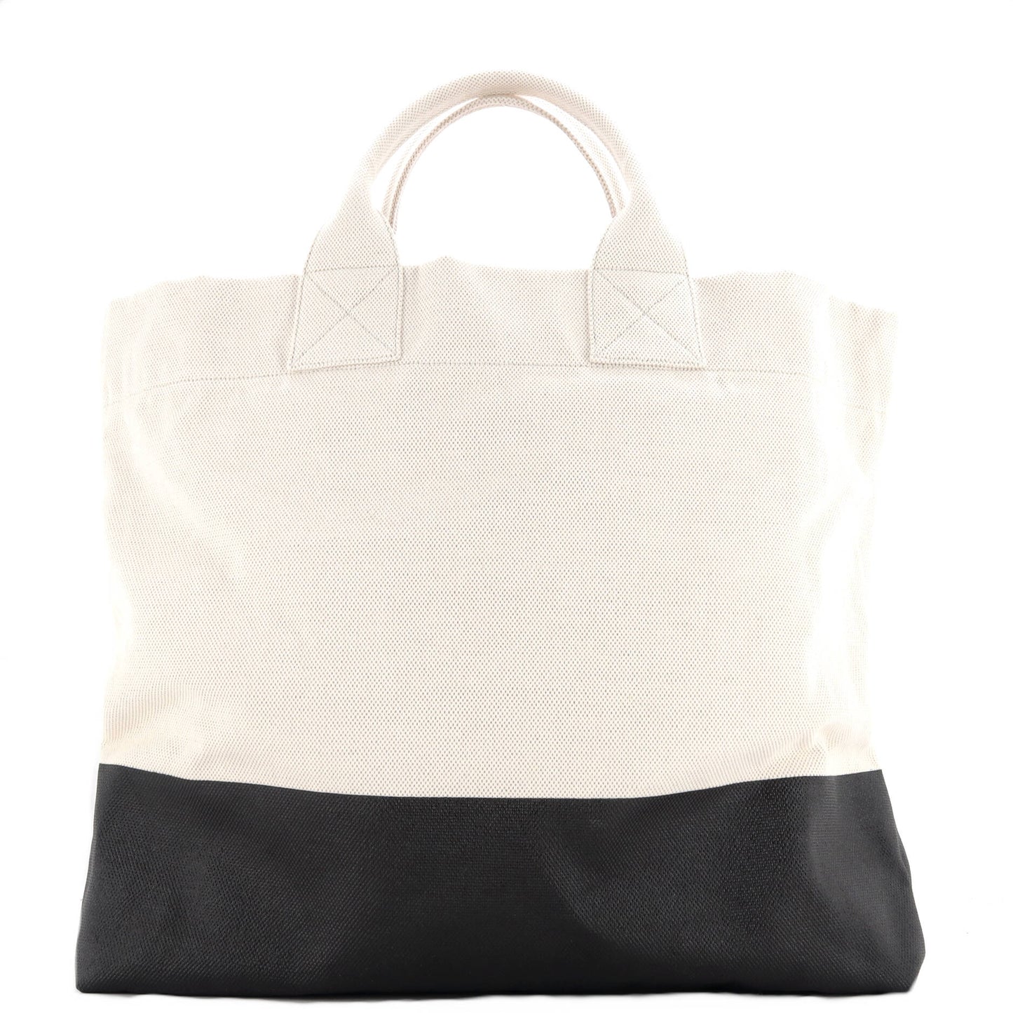 Logo Embossed Open Tote Canvas
