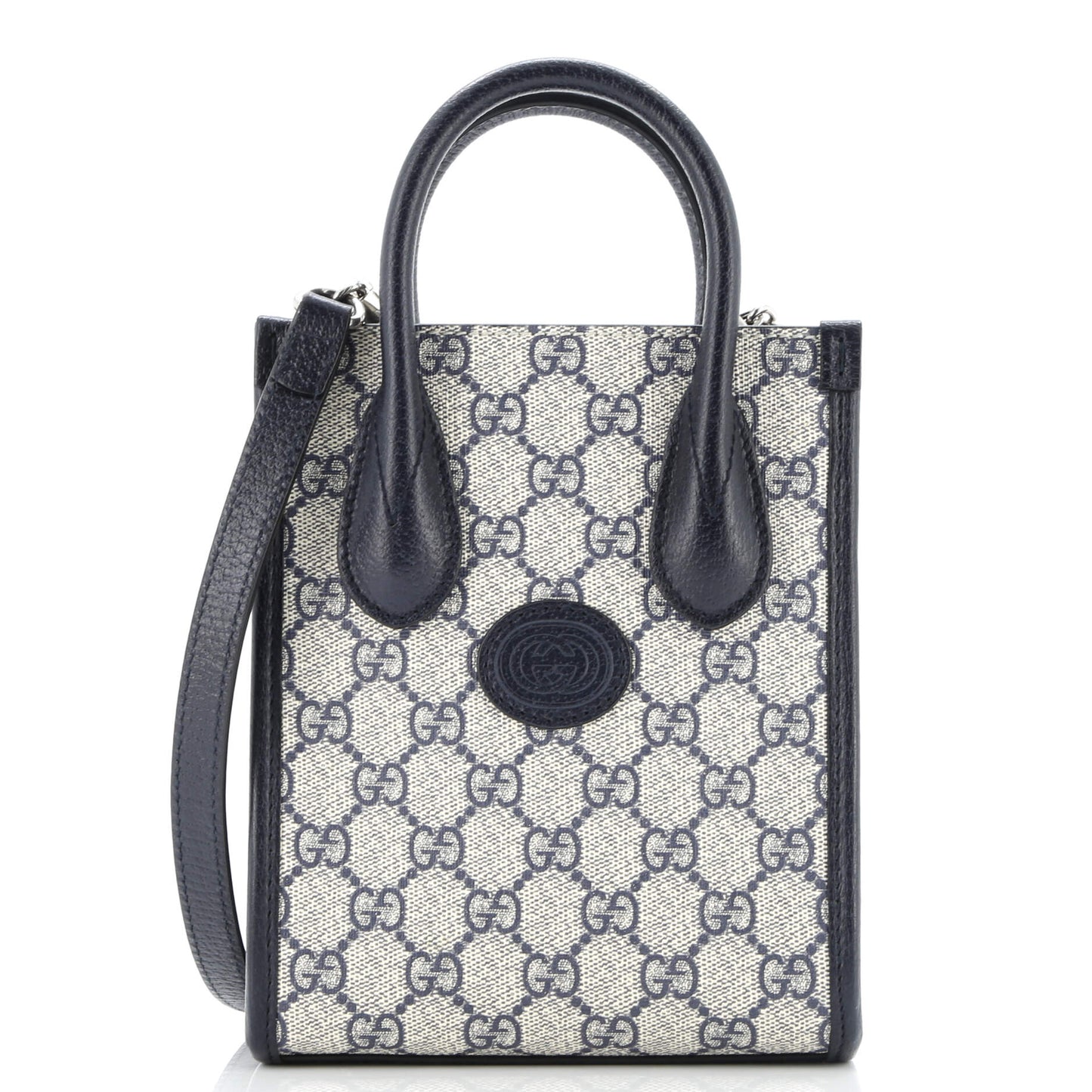 Interlocking G Patch Tote GG Coated Canvas Mini