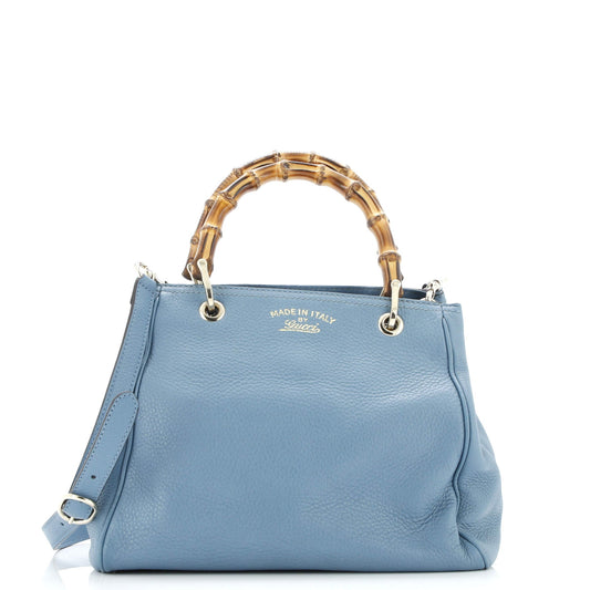 Bamboo Shopper Tote Leather Small