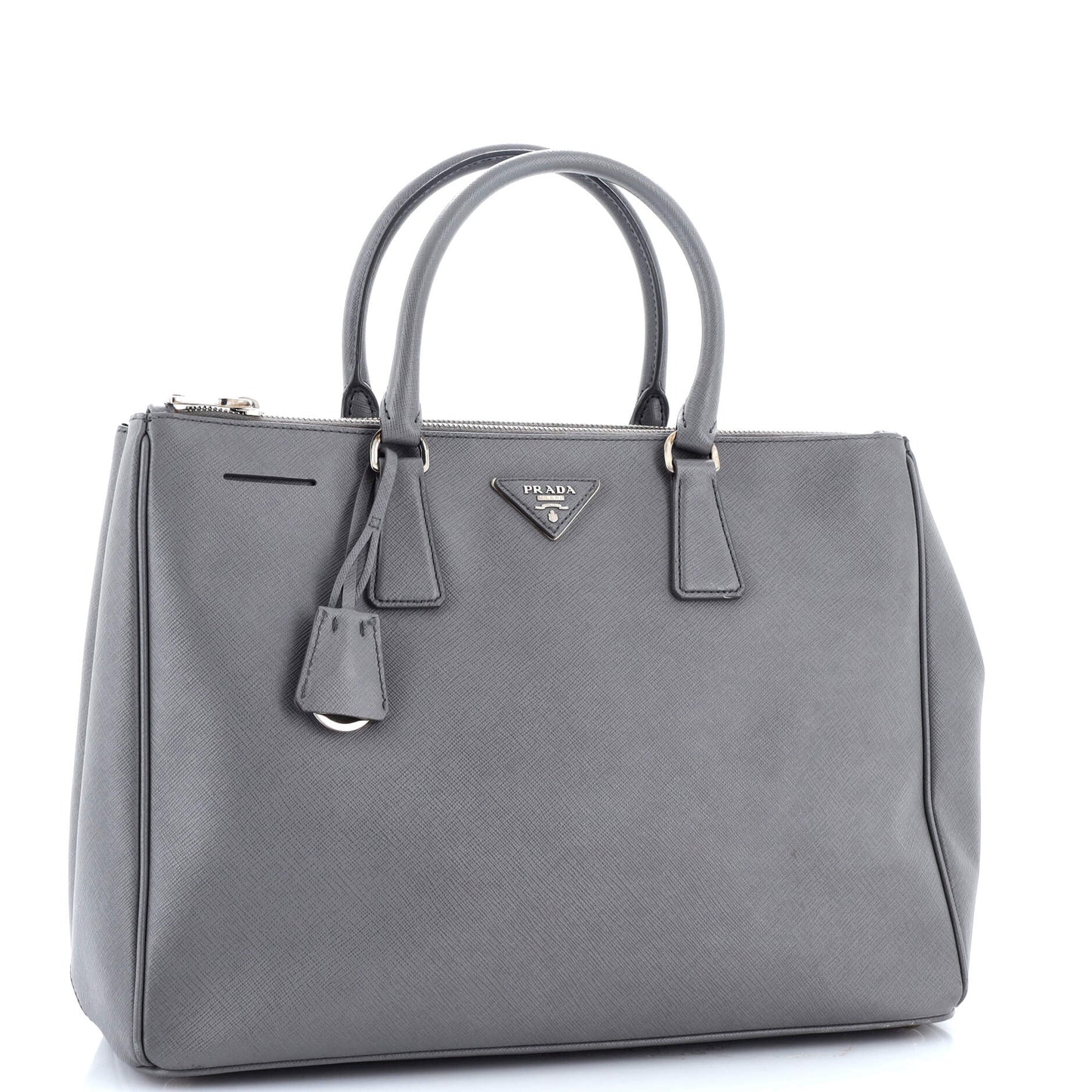 Double Zip Lux Tote Saffiano Leather Medium