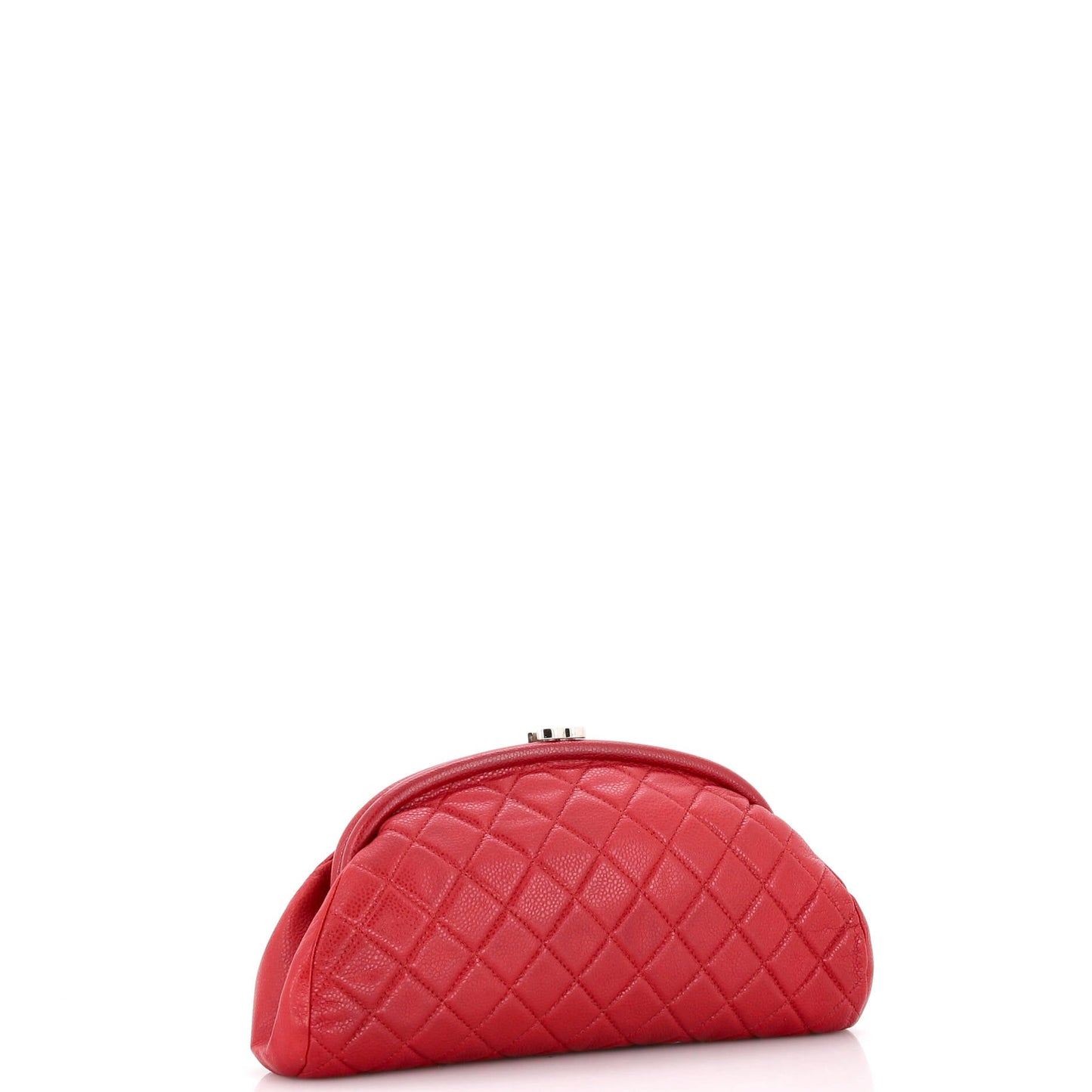 Timeless Clutch Quilted Caviar